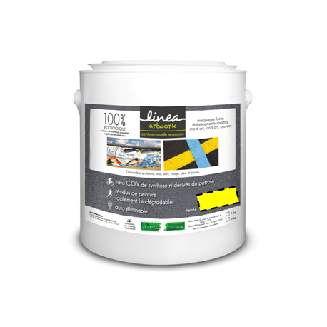 PEINTURE TEMPORAIRE ECOLOGIQUE JAUNE 1 KG