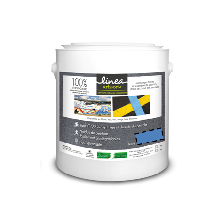 PEINTURE TEMPORAIRE ECOLOGIQUE BLEU 1 KG