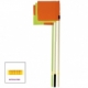 Poteaux de corner Jaune Fluo