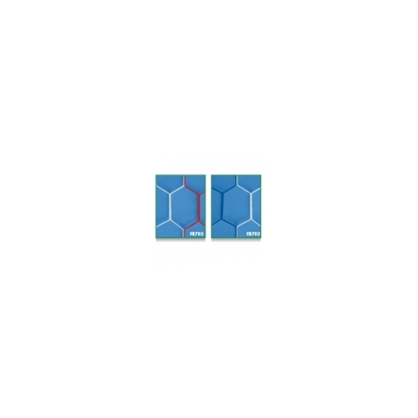 Filets Nid d'Abeille - Blanc / Bleu - 11 joueurs